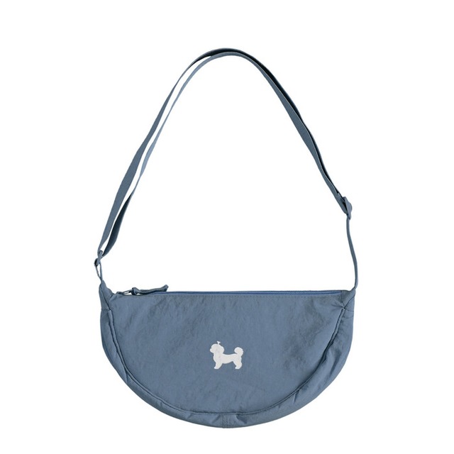 Shih Tzu Roundy Shoulder Bag Blue U3002