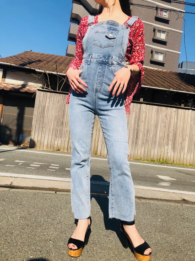 Denim salopette