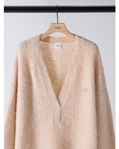 【YENN】[Y254-91123] ALPACA MIX TUNIC PO