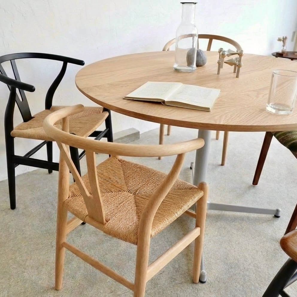 直径110cm 120cm ダイニングテーブル 丸テーブル オーク 無垢 ラウンド