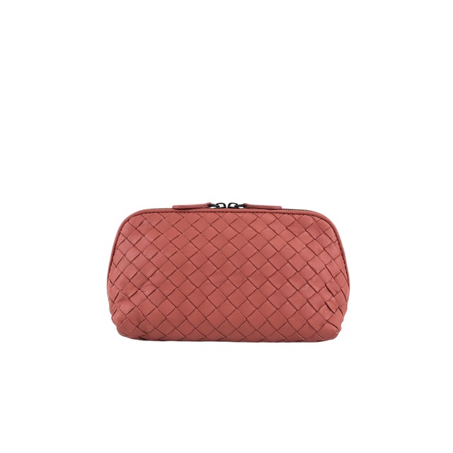 Bottega Veneta ボッテガ・ヴェネタ ポーチ レッドブラウン イントレチャート vintage ヴィンテージ オールド fyjhr7