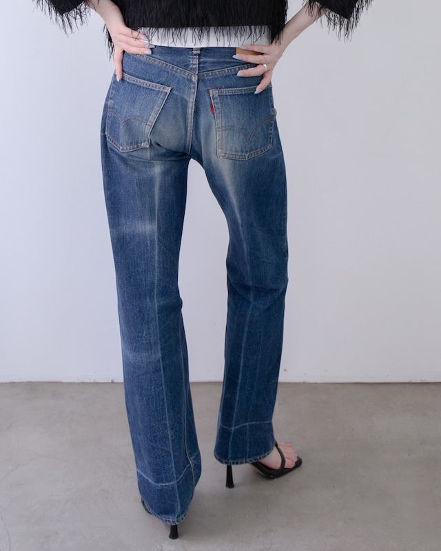 1960s Levi's 501 bigE - good fade straight jeans