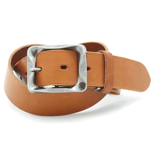 LOCAL WORKS　イタリアレザー モンタナ社　023IL　”セコイアレザー”使用　スパイラルギャリソンバックルベルト　帯幅4㎝　男女兼用　バックル交換可能　長さ調整可　レザーベルト　革ベルト　ベルト