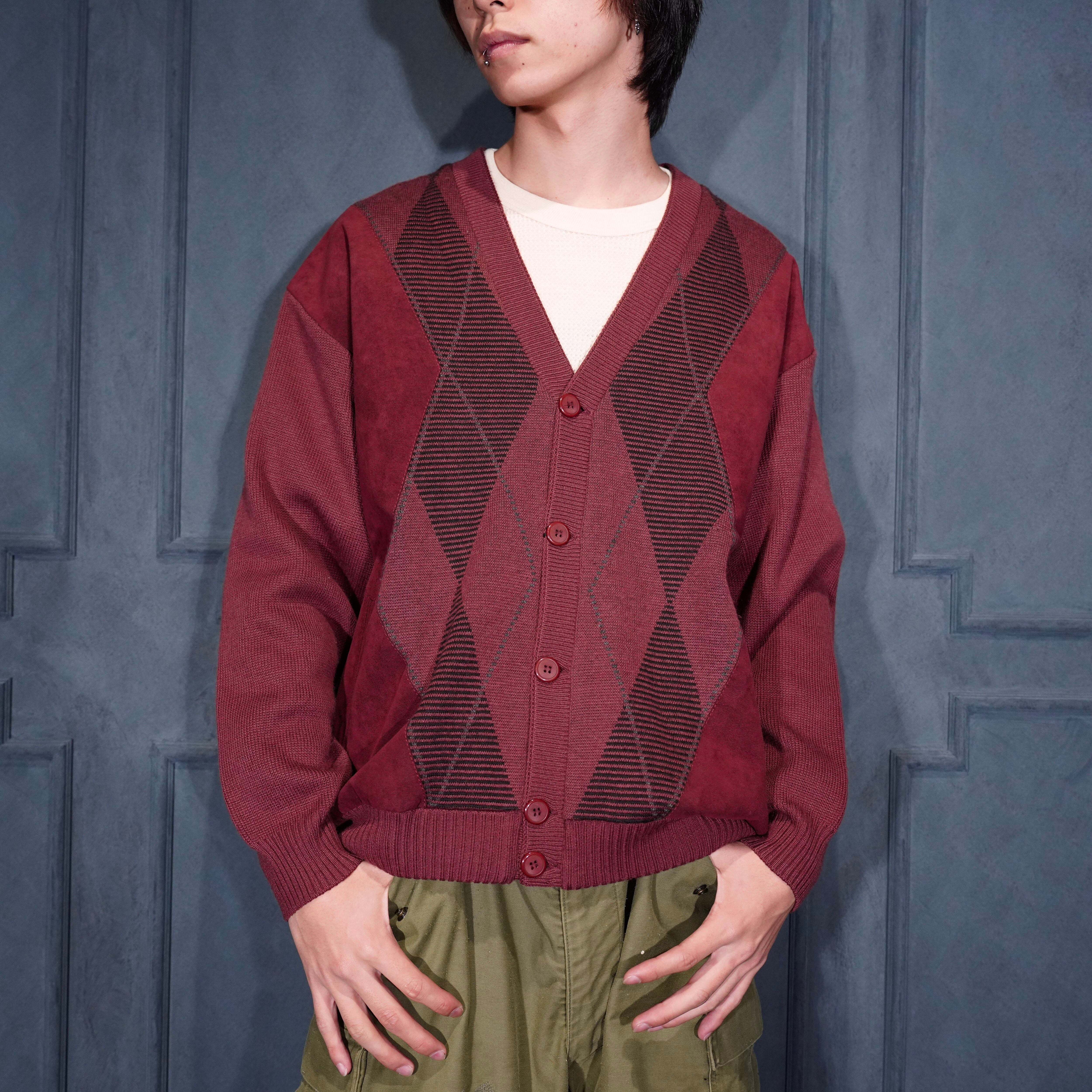 'イタリア製 80s 70s ヴィンテージ ヨーロッパ カーディガン チェック イタリア製 80s 70s ヴィンテージ ヨーロッパ カーディガン チェック