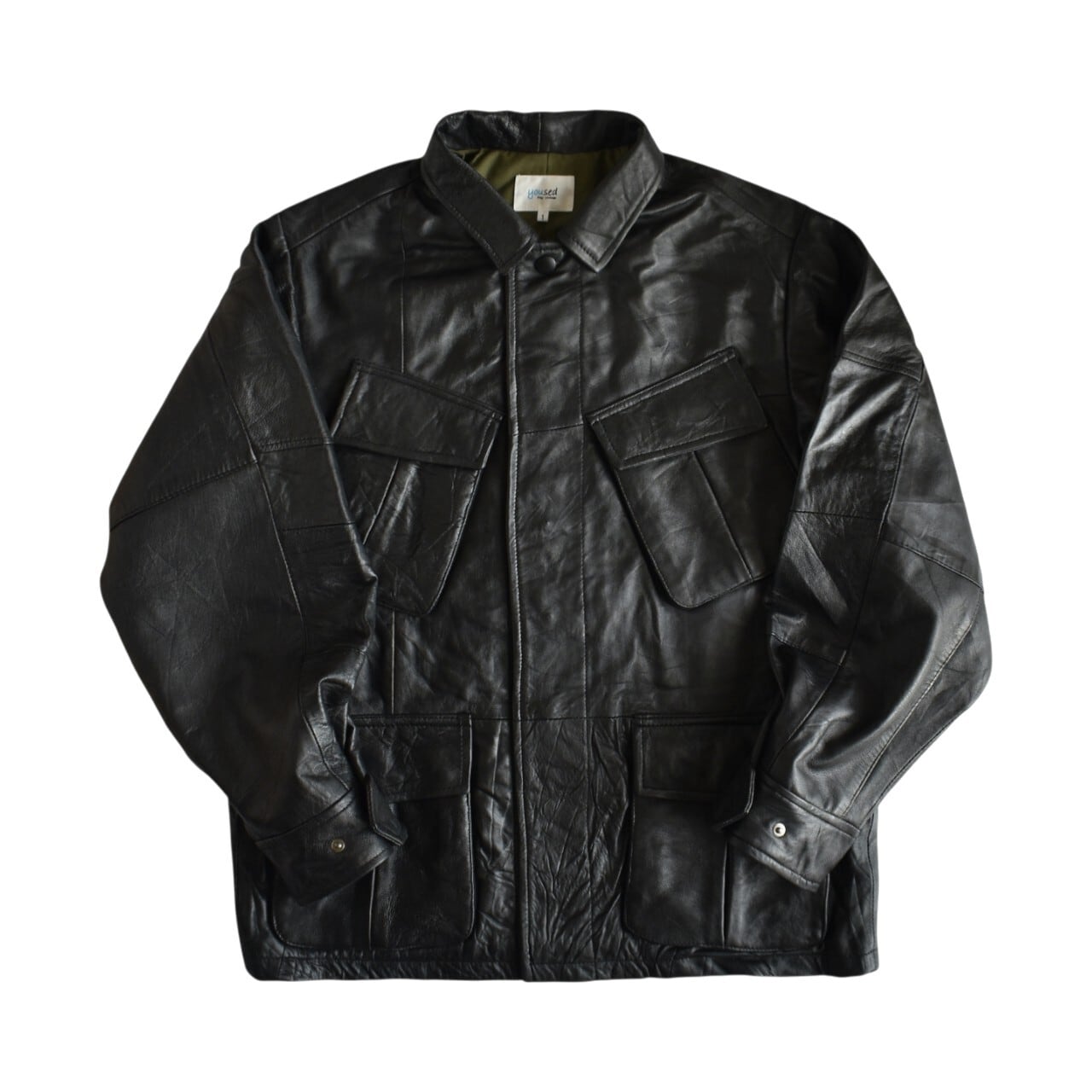 ジャングルファイティーグ　リメイクミリタリージャケット yoused / REMAKE LEATHER JUNGLE FATIGUE JACKET - リメイク レザー
