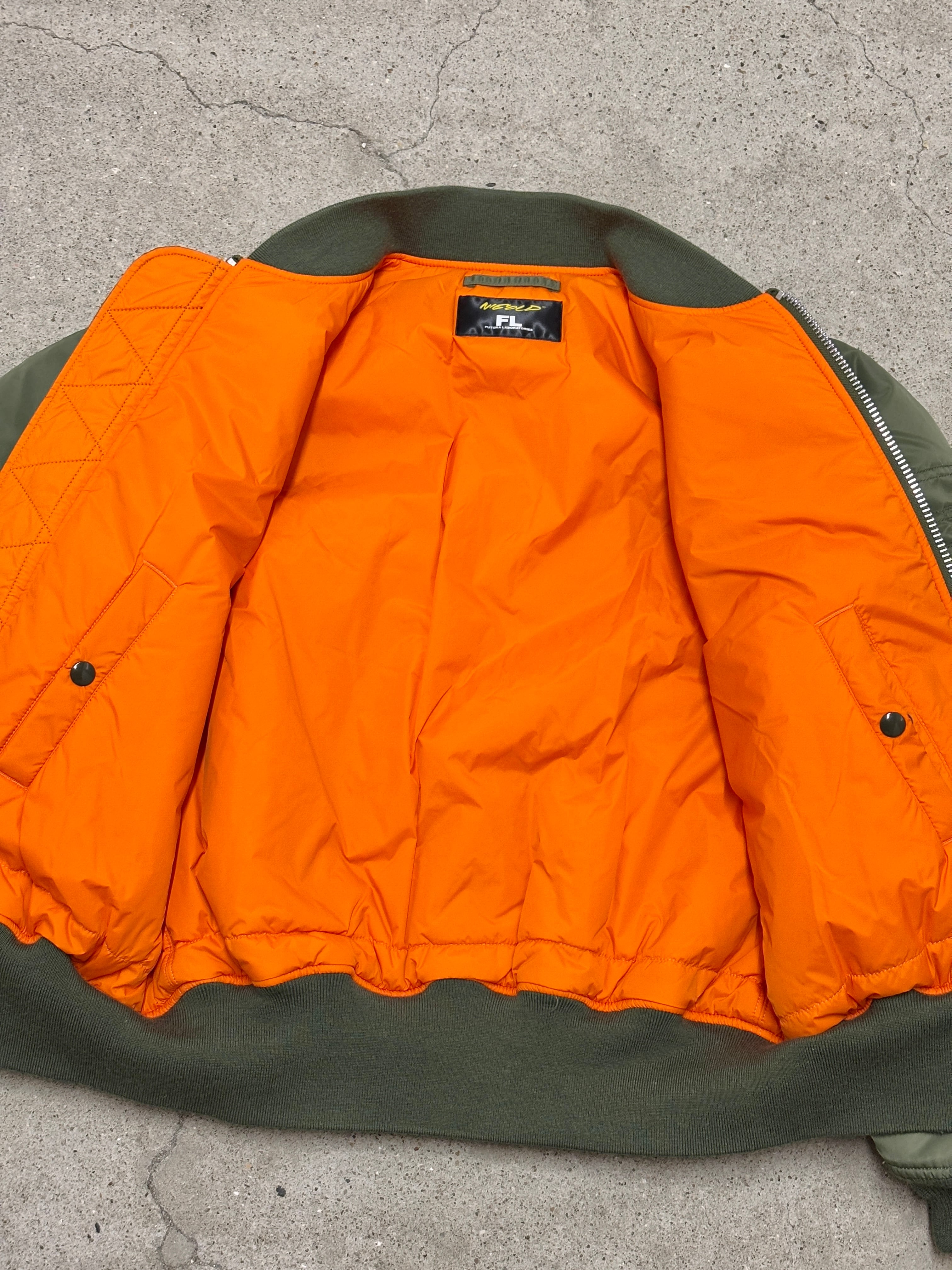 FUTURA Laboratories × NIGOLD/MA-1/Flight Jacket/M/刺繍ロゴ