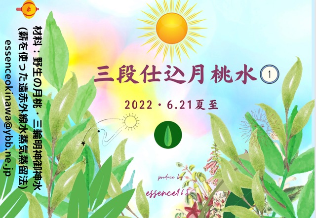 2022 6/21 夏至の3段仕込み 月桃水