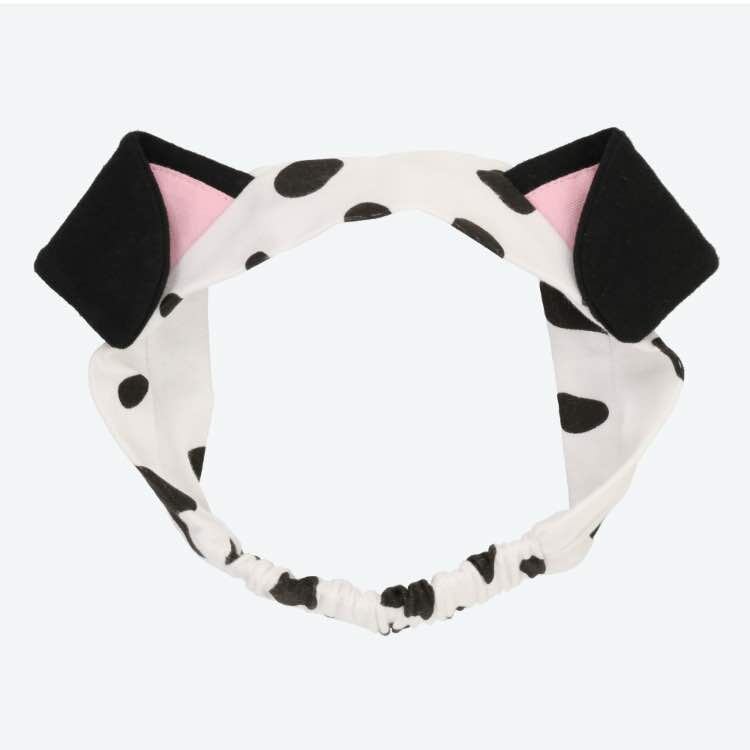 101匹わんちゃん ベビースタイ&ヘアバンド パーク限定 東京 ディズニー ランド シー ホワイト ダルメシアン よだれ掛け ベビーグッズ エプロン 赤ちゃん用品