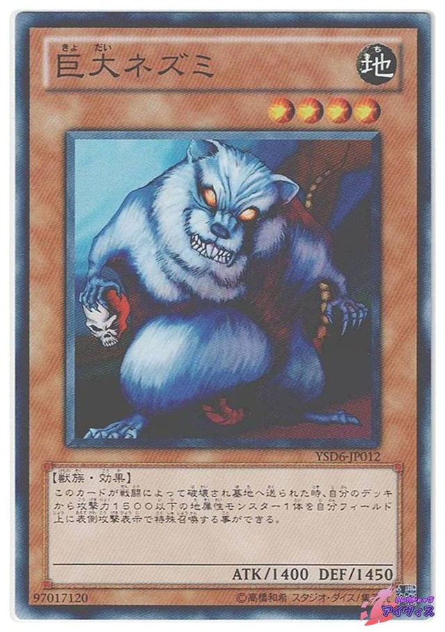 巨大ネズミ　[ノーマル] [ランクB] [YSD6-JP012] [遊戯王]