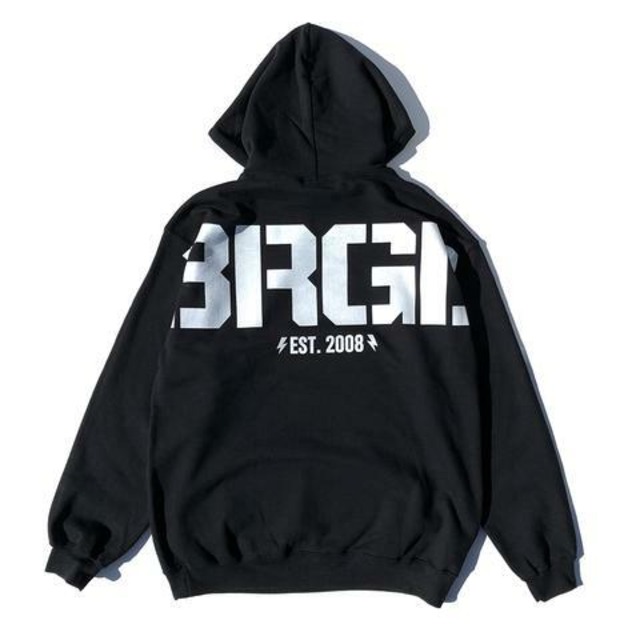 HUGE BRGD HOODIE  BLACK/WHITE