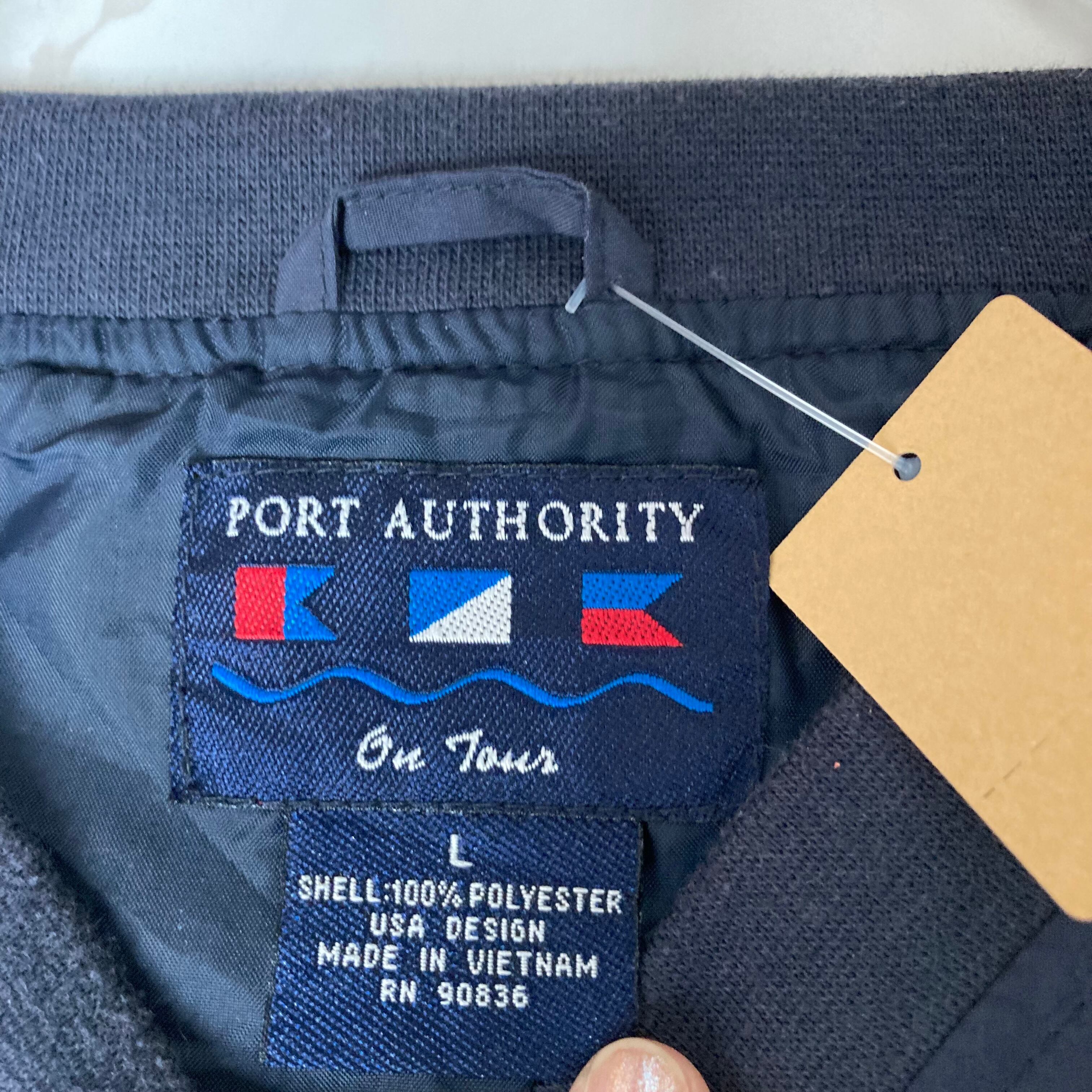 PORT AUTHORITY プルオーバージャケット L 刺繍 ポリエステル100 