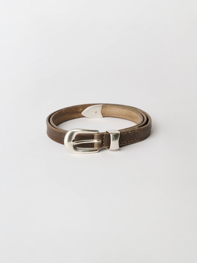 OUR LEGACY 2 CM BELT Sundried Clay Leather A4268BSU