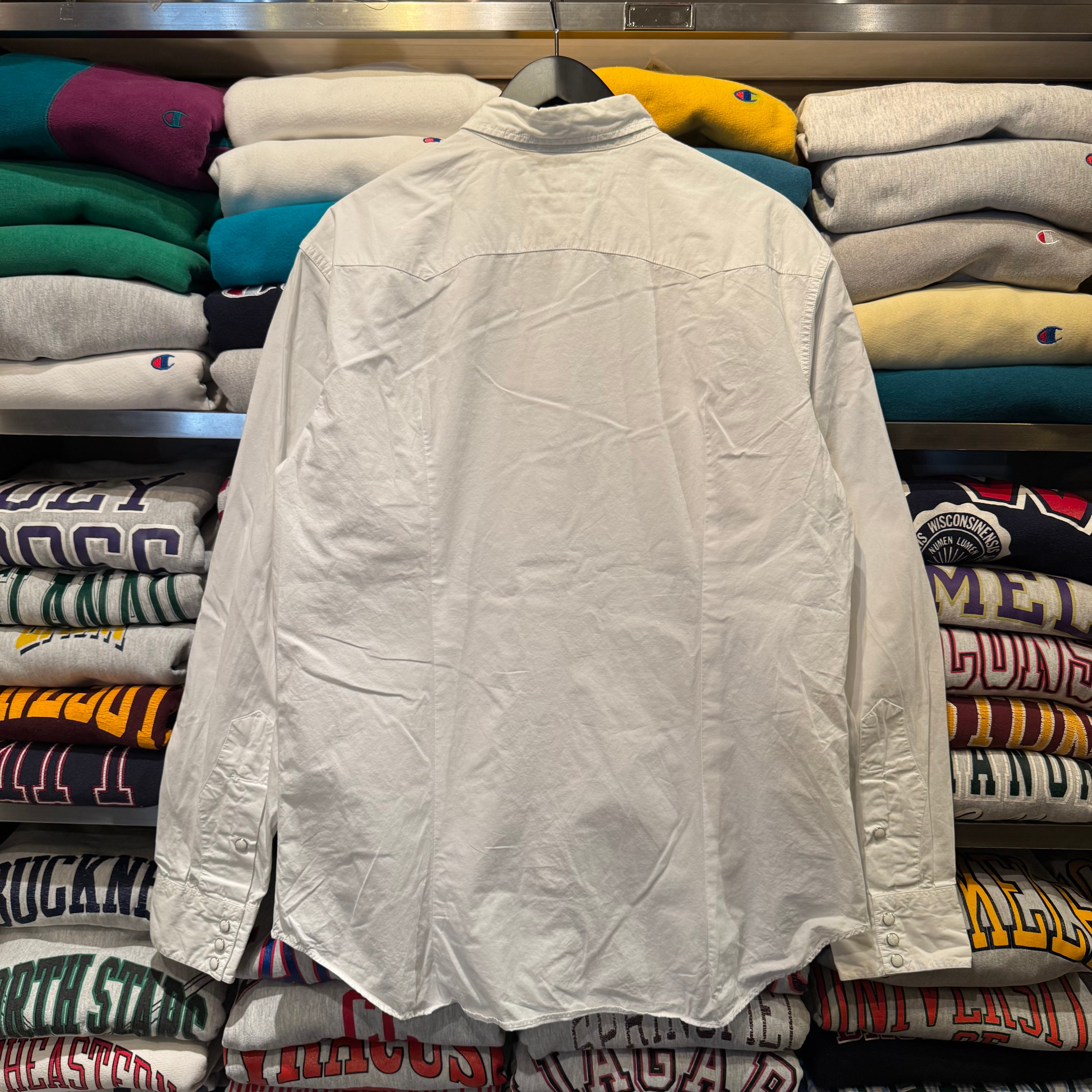 90s RRL White Western Cotton Shirt | BerBerJin / & BerBerJin