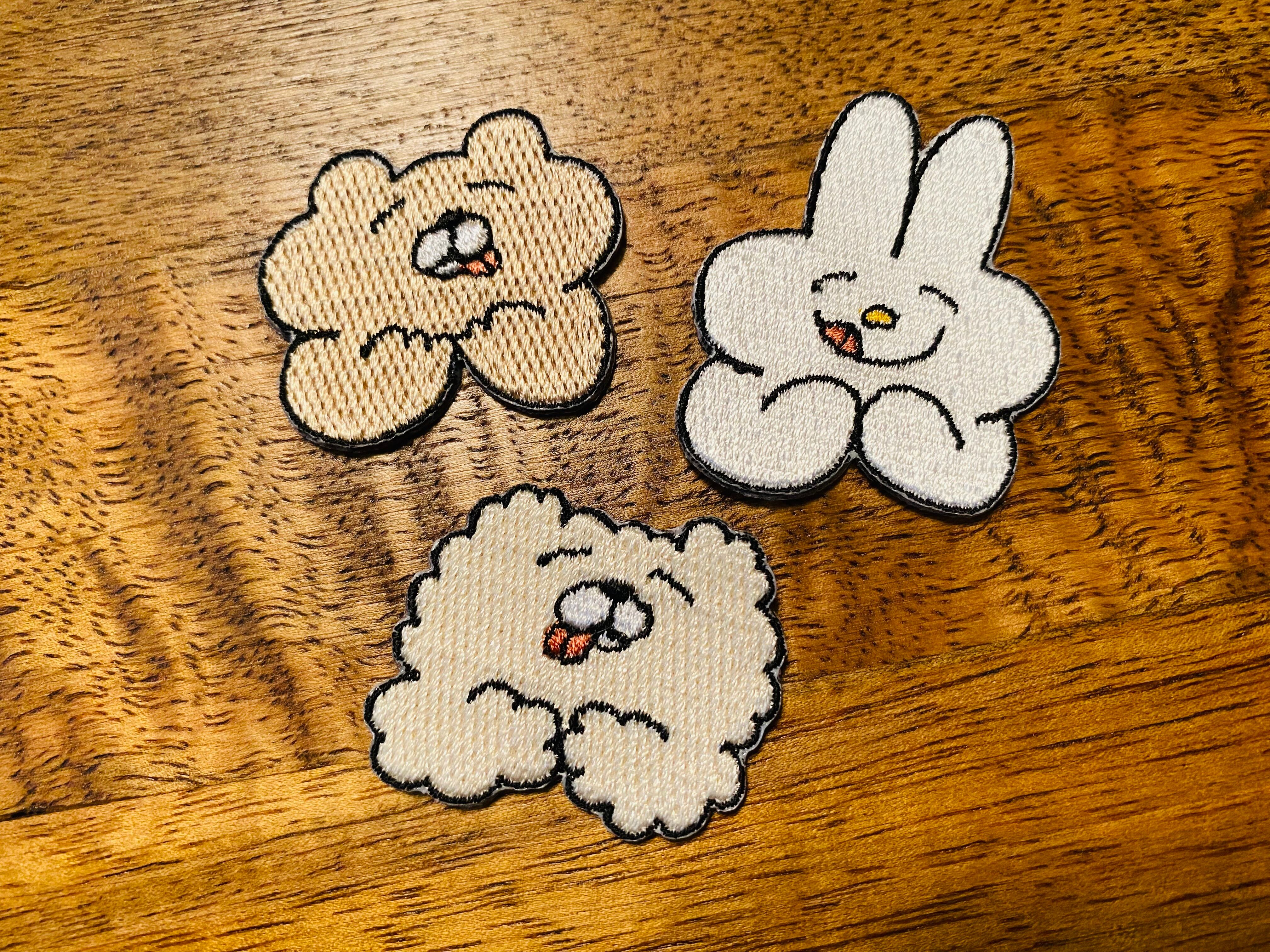 BBくまとうさぎ 刺繍アイロンワッペン