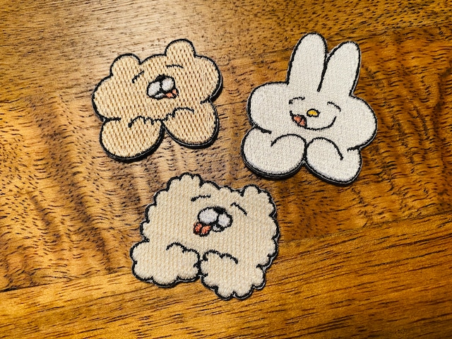 BBくまとうさぎ 刺繍アイロンワッペン