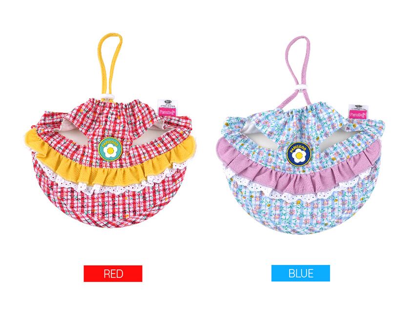 flower suncap / 犬用 帽子 日よけ帽子 サンバイザー 紫外線対策 アクセサリー ドッグウェア ペット用 被り物 キャップハット お揃い お出かけ