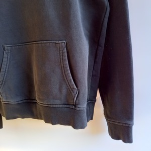 ノースフェイス　プルオーバー　スウェット　フーディー　ビッグロゴ　刺繍　黒　XL