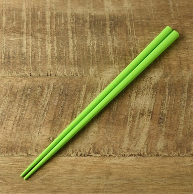 カラフルスティック箸 ライトグリーン Colorfull Chopsticks - 【キッチン雑貨/Brounie１】
