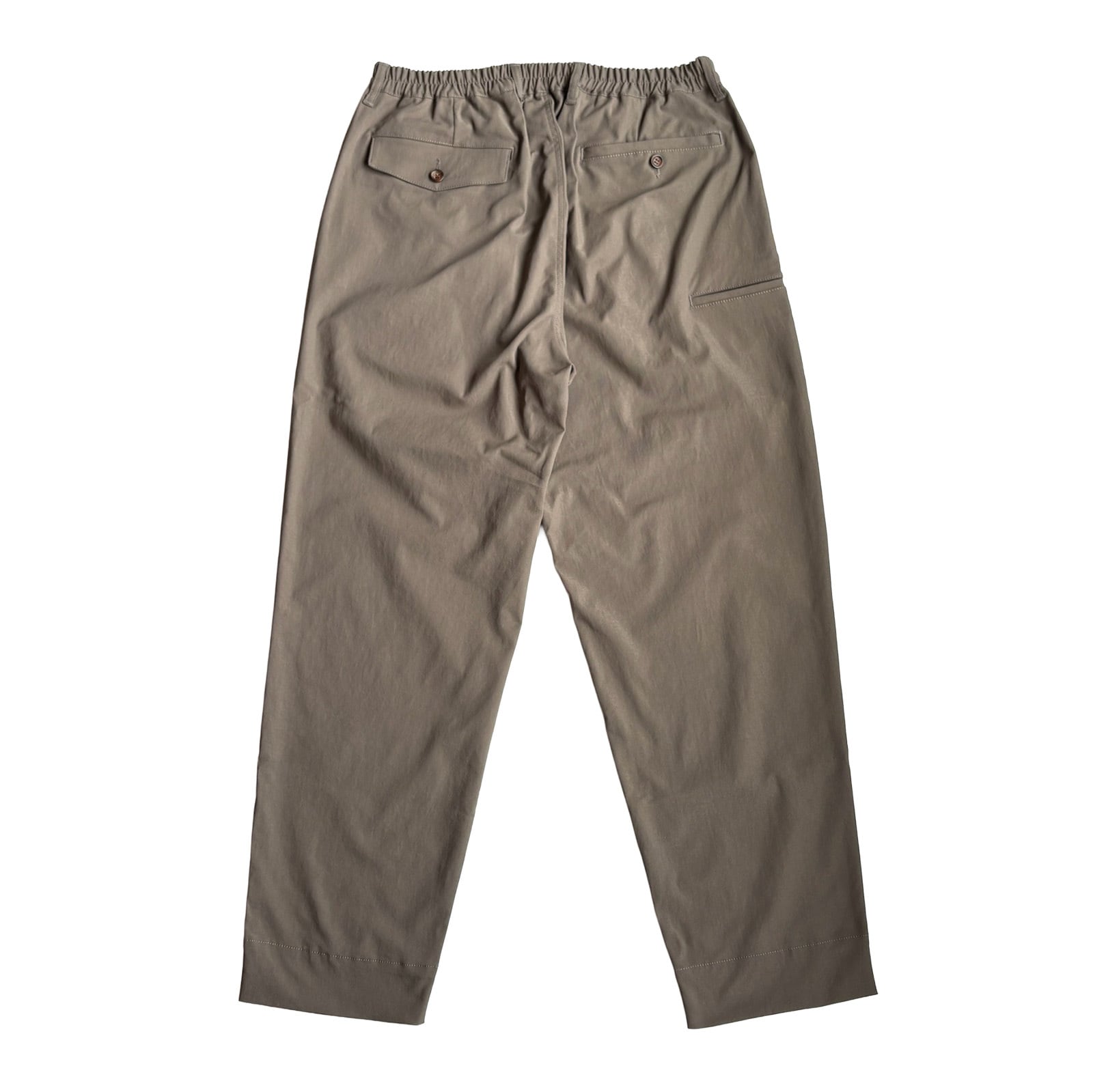 ONE TUCK STRETCH PANTS -ASH BROWN- | 8G SHOOT WEBSTORE