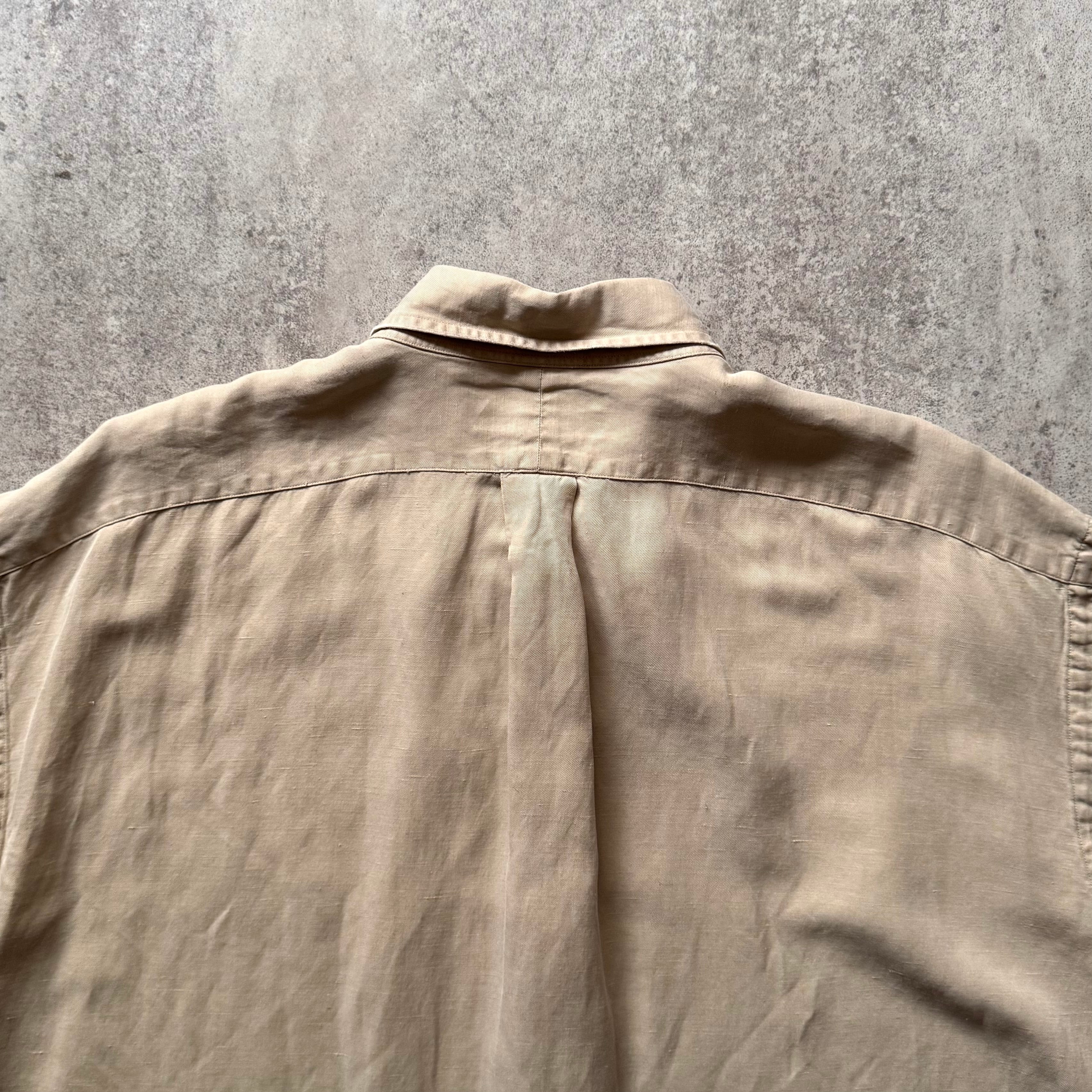 90s Ralph Lauren silk linen BD shirt 
