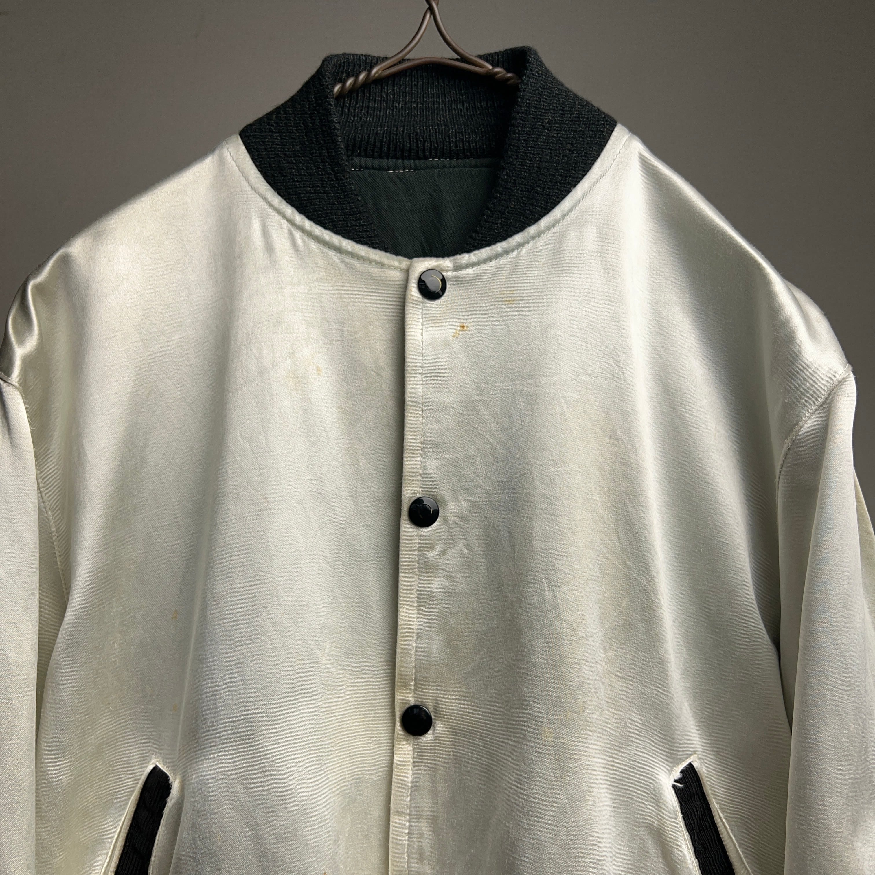 50s 60s ウール スタジャン サテン ジャケット リバーシブル USA製 50's~60's 