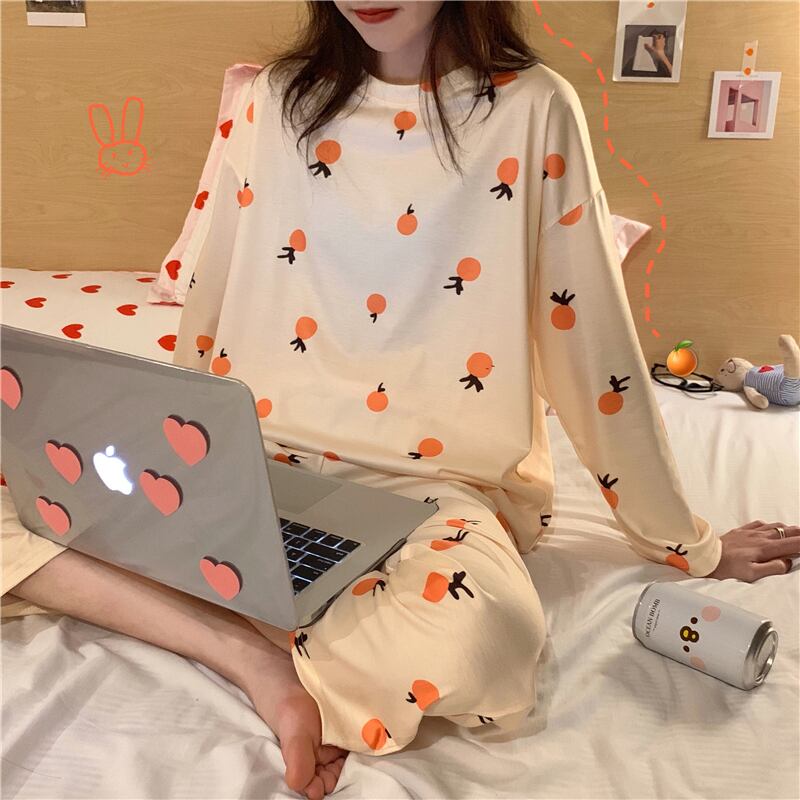 スプリングオレンジ 大人ガーリー スウィート キュート カジュアル 春物 試着室12544137037