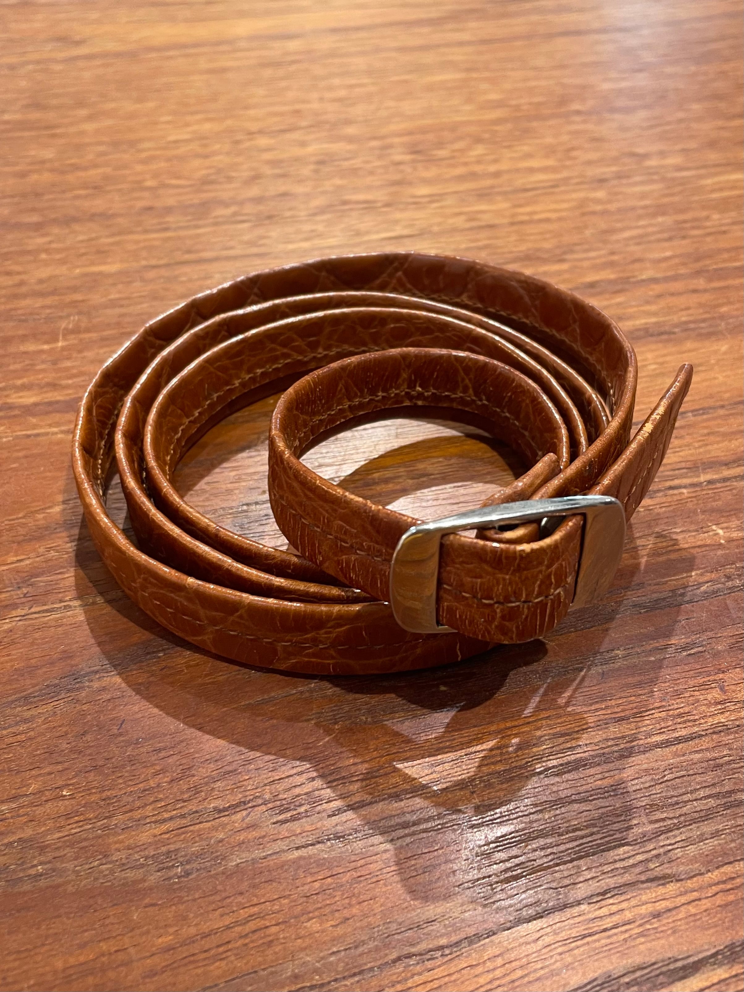 (AC443)90’s COMME des GARCOS Leather belt No’6