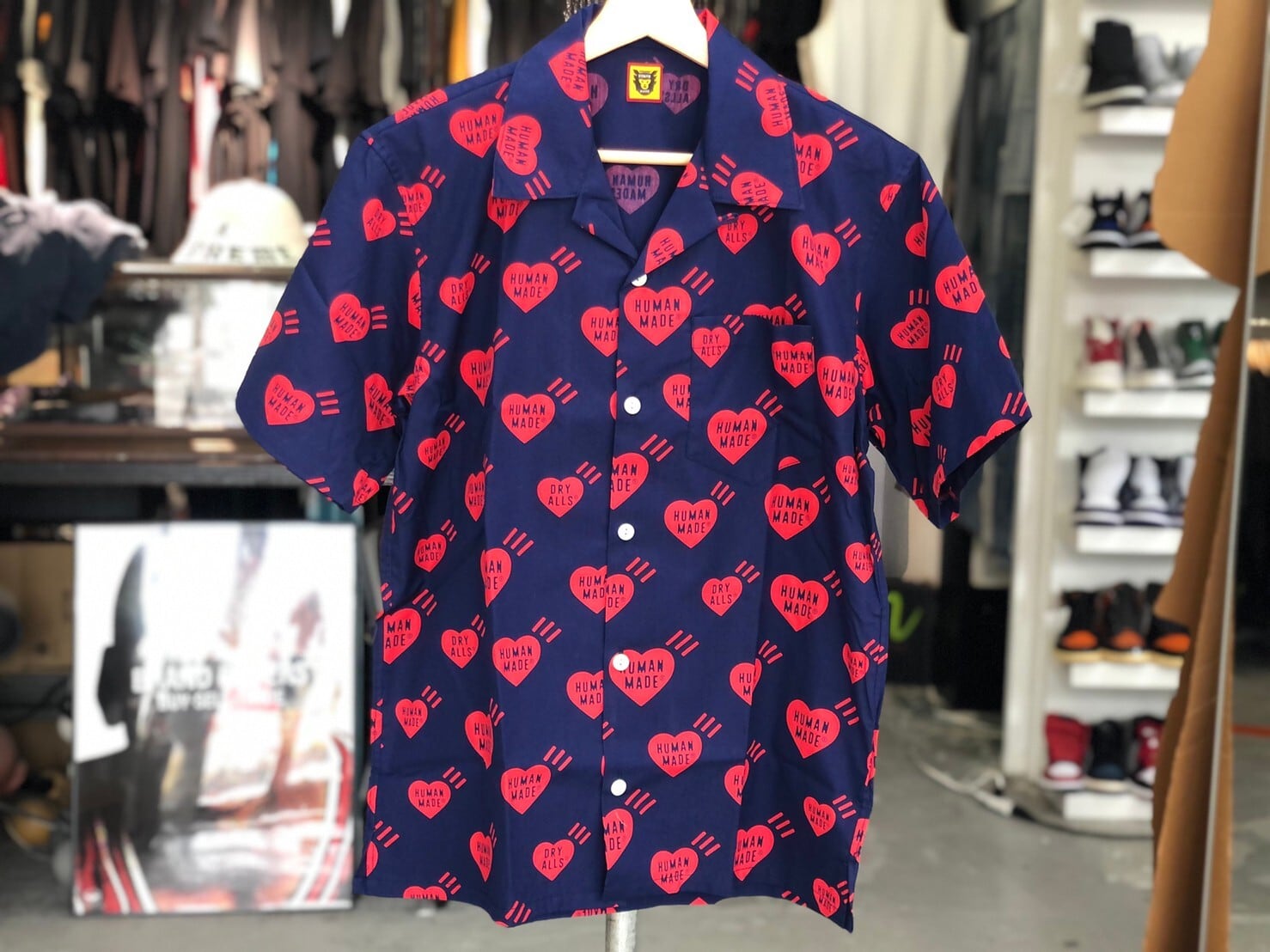 ヒューマンメイド　HEART ALOHA SHIRT