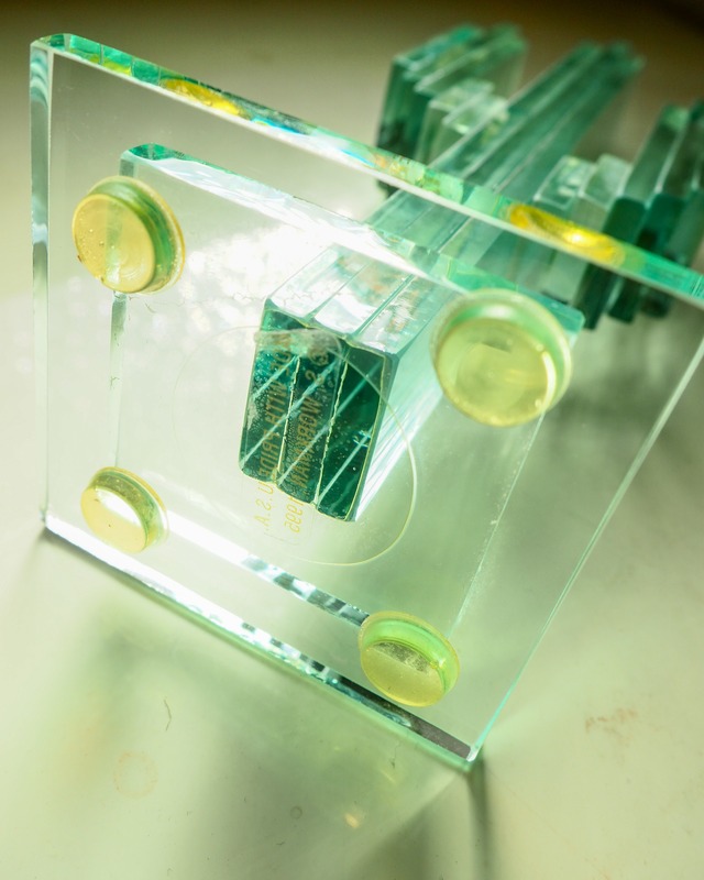 1992 Glass Art Cactus Object Made in USA