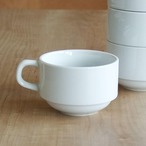 スタック 兼用椀 コーヒーカップ ベーシック スタッキングカップ 200ml スープカップ 白い食器 業務用食器