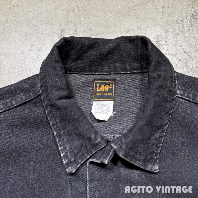 Lee Riders ブラック デニムベスト M 90s 90's Lee RIDERS 220-5019 ブラックデニムジャケット 