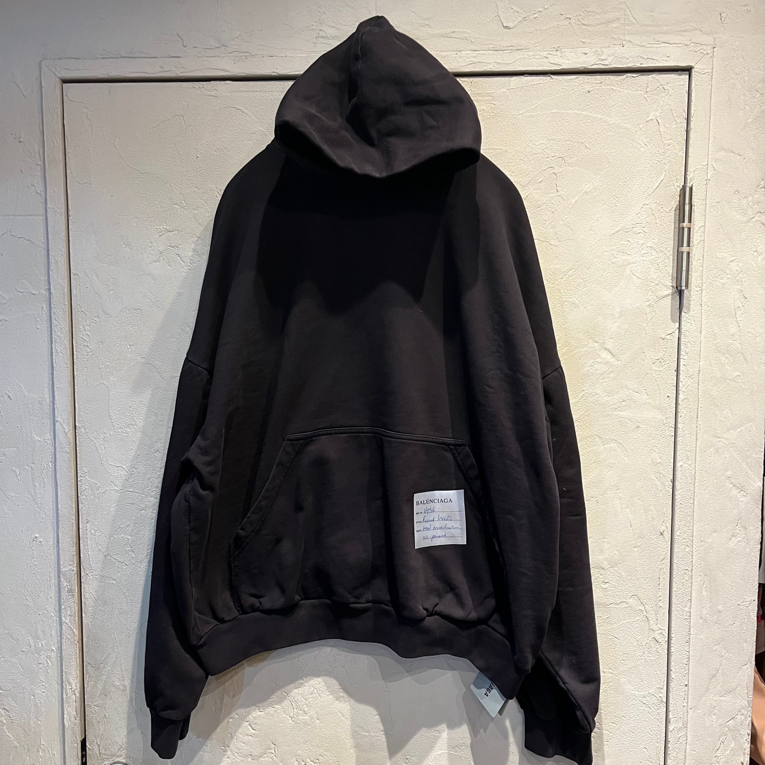 BALENCIAGA バレンシアガ 24SS Sample Sticker Round Hoodie タグ付き 