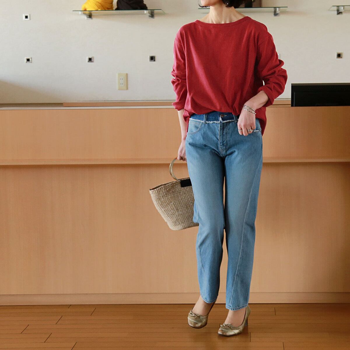 Munich (ミューニック) オールドコットン ラウンドネック カットソー caca01-MN201U10