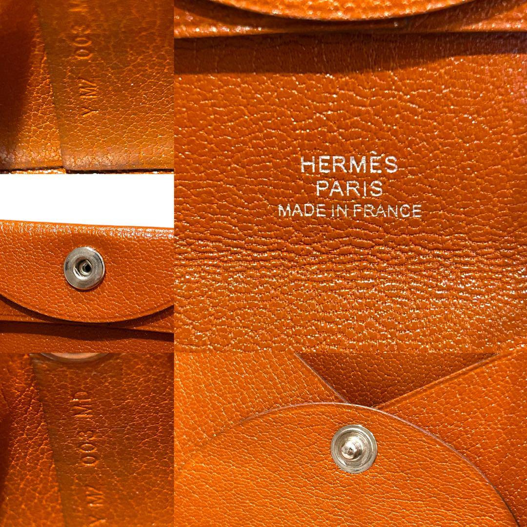 極美品 HERMES エルメス バスティア シェーブル コインケース ミニ財布