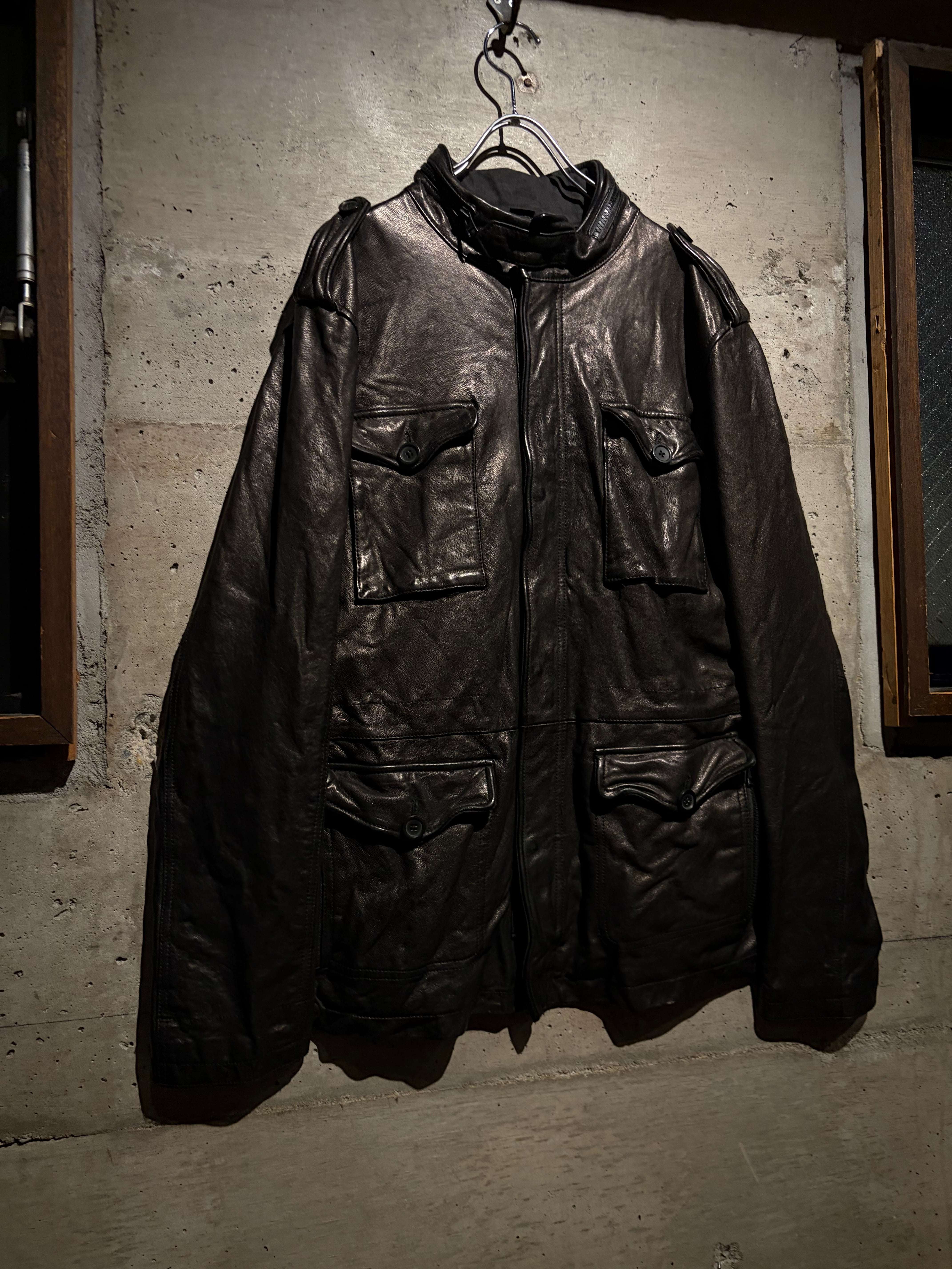 Caka】M-65 Type Vintage Leather Field Jacket | Caka(カカ）下北沢