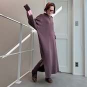 ポロニットロングOP/マロン