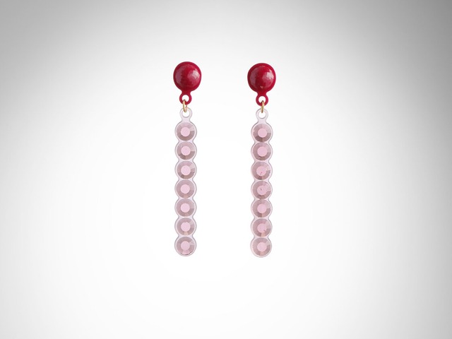Roger Earrings   Pink And Red  /  CORSARI JEWELS