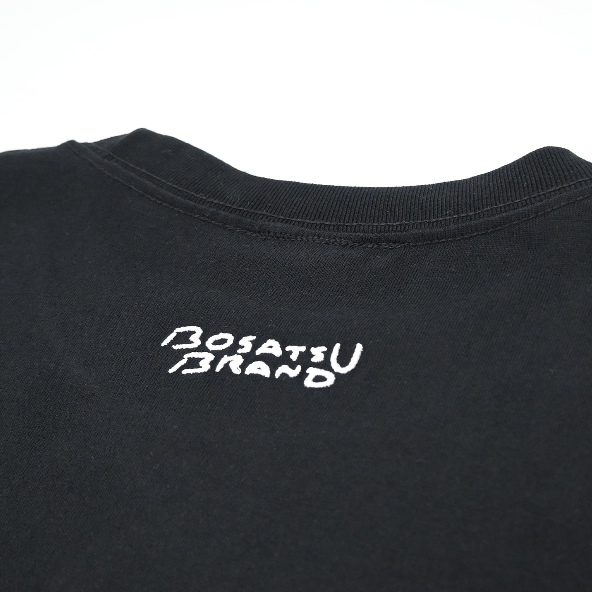 BUDDHA らほつ Tシャツ (刺繍)ブラック 6.2oz | BOSATSU BRAND｜ボサツ