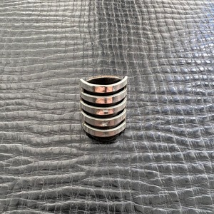 【Vintage Mexican Silver925】Mesh Design Rings 6684