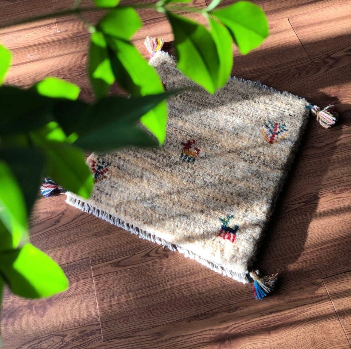 ペルシャギャッベ (ギャベ) チェアマット 椅子の座布団 No.GS-1372