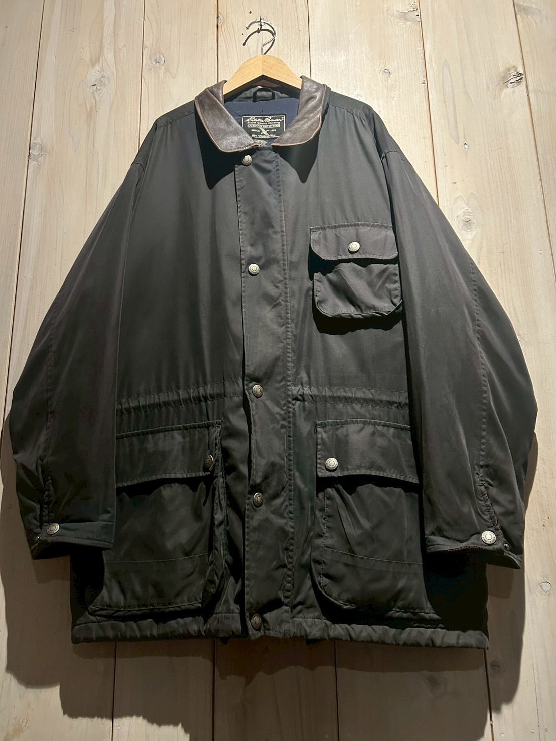 a.k.a.C.a.k.a vintage】“Eddie Bauer” Leather Collar Coverall