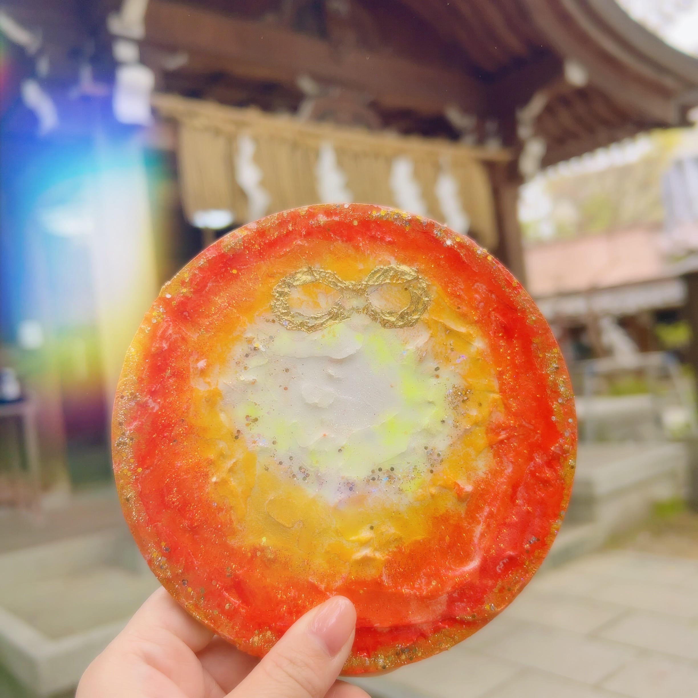 赤龍*幸運を呼び寄せる龍玉アート