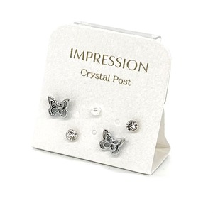 樹脂ポストピアス：パピヨンエポ　IMPRESSION