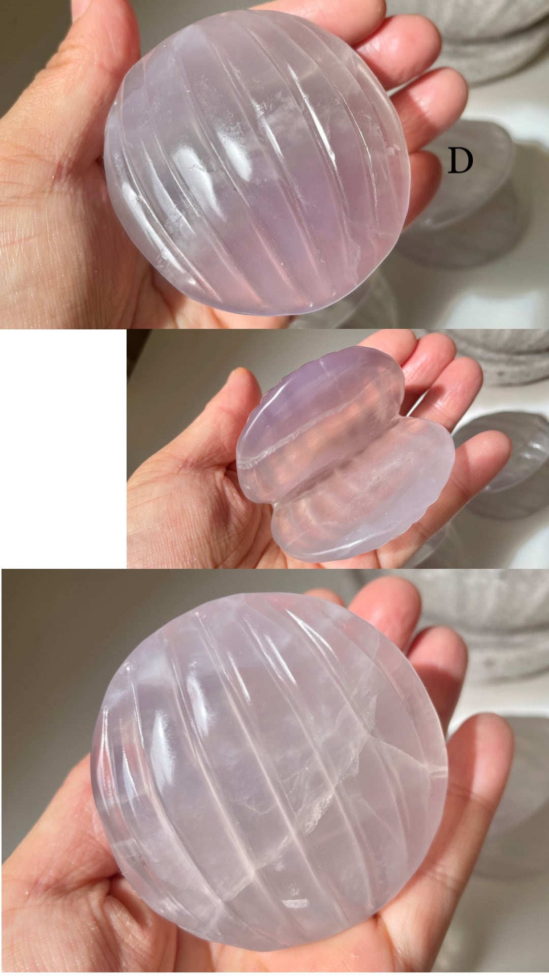 Lavender Fluorite Shell / ラベンダーフローライト　貝