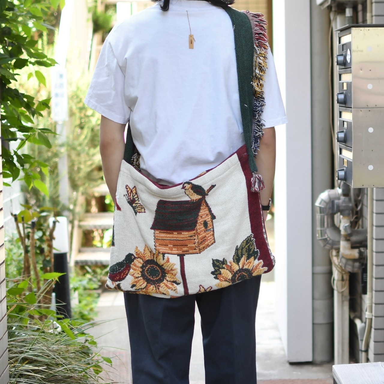 kroneko original sunflower rug shoulder bag