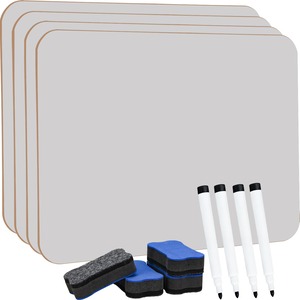 【特価処分】Hisredsun 4 パックの小型乾燥した消去のホワイト ボード、21 x 30 cm は 2 つのペンおよび 2 つの消す物が付いている小型ホワイト ボード、学生、教室、家およびオフィスのための耐久の携帯用ホ味方しました