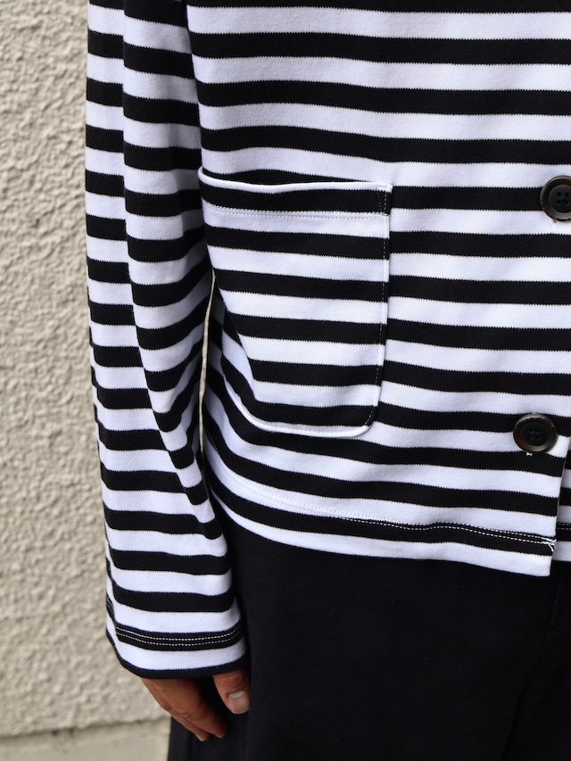 cropped border cardigan