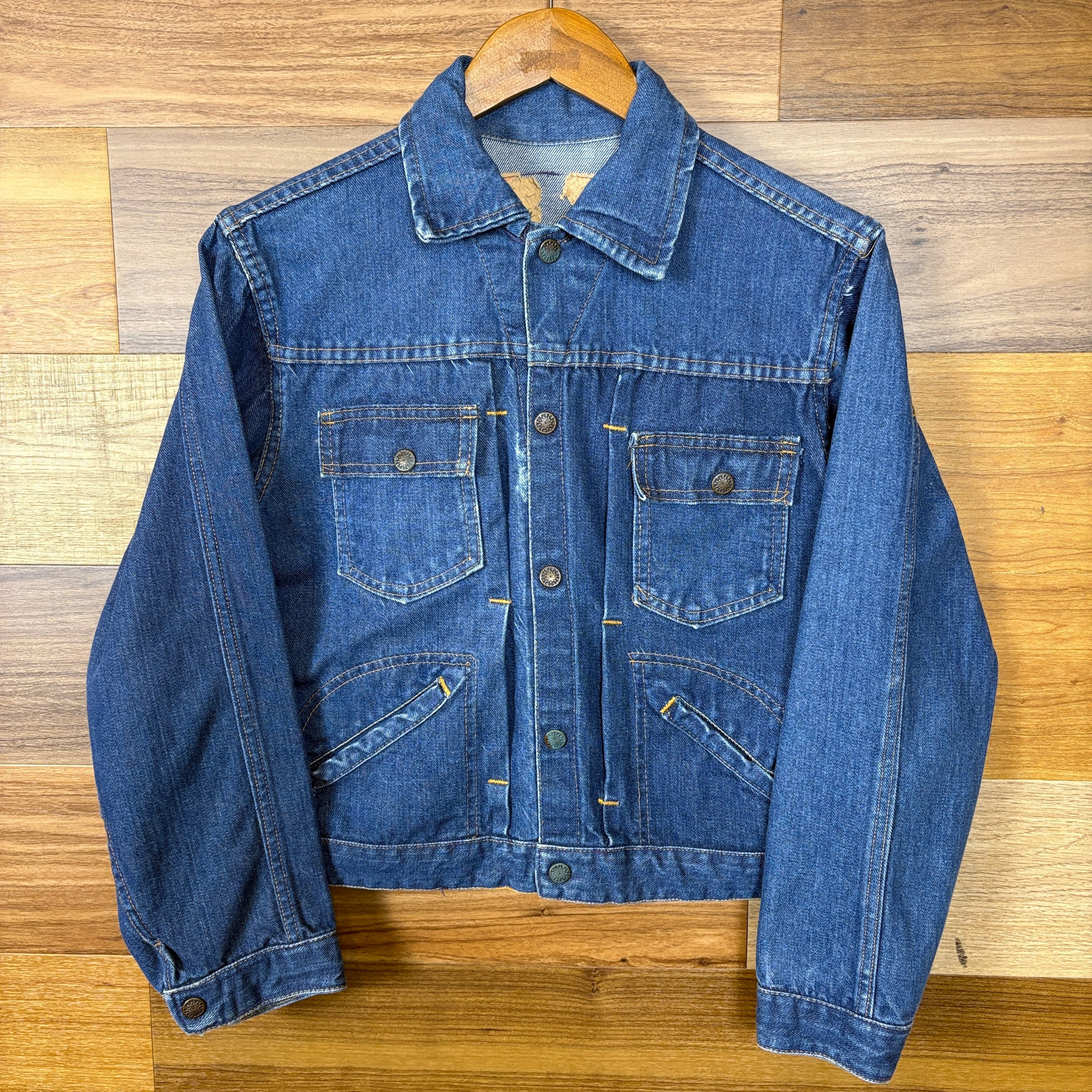 2ndタイプ　デニムジャケット ビンテージ　60s 60s 2nd Type 耳付き デニム ジャケット サイズ メンズ XS位 60年代