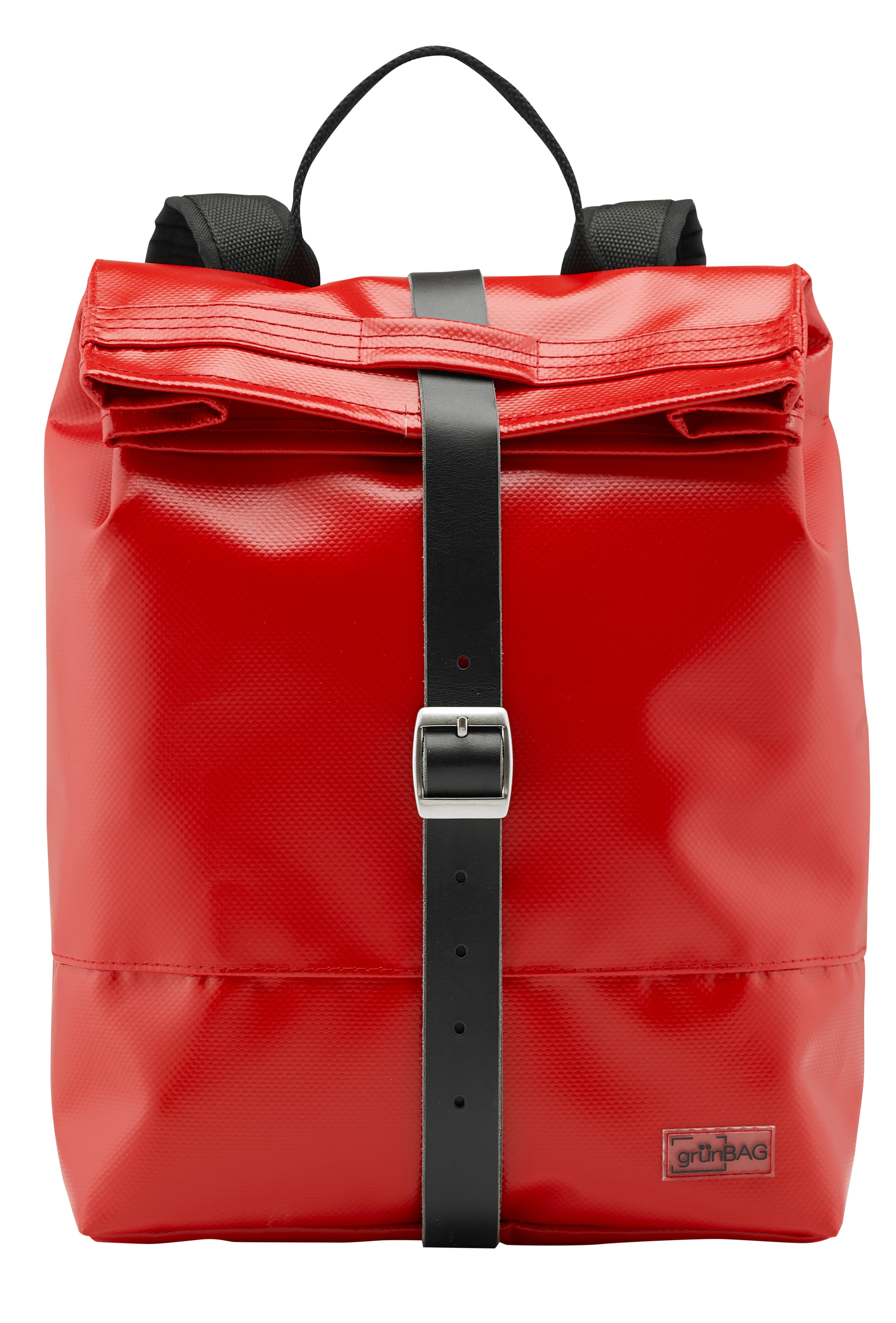 オートバイの革ロールバッグ CUNE 底レザーロールバックパック OLV