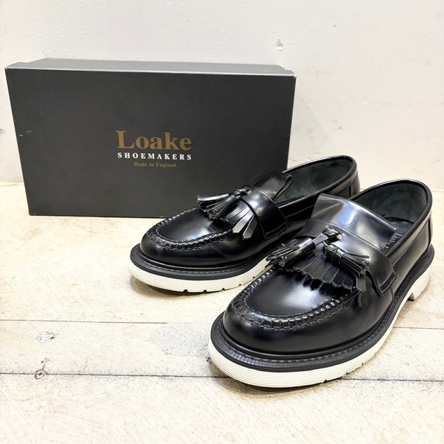 LOAKE LEATHER LOFER WHITE SOLE ENGLAND